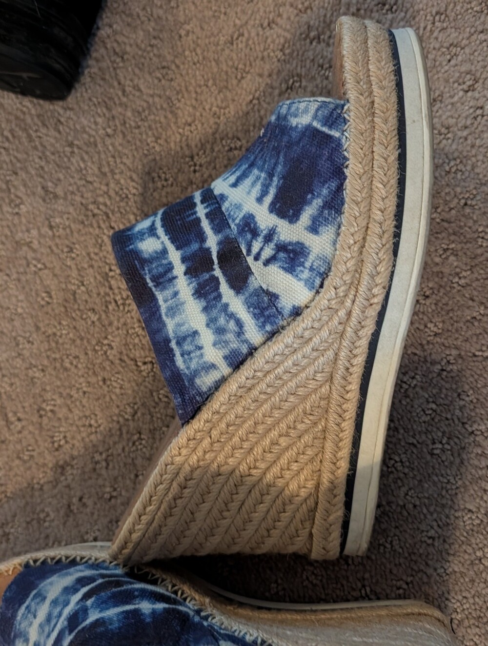 Toms Blue Tie-Dye Slide Sandals for Women - Picture 5 of 6